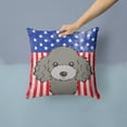 thumbnail image 2 of USA Design with Dog Fabric Decorative Pillow, 2 of 4