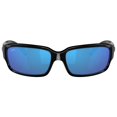 thumbnail image 2 of Costa Del Mar Men's Caballito Polarized Rectangular Sunglasses, Shiny Black/Grey Blue Mirrored Polarized-580G, 59 mm, 2 of 5