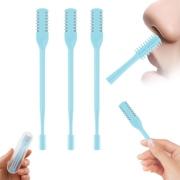 Set recortador de vello nasal AHHALFFY, 3 piezas, 2 en 1, para hombres y mujeres