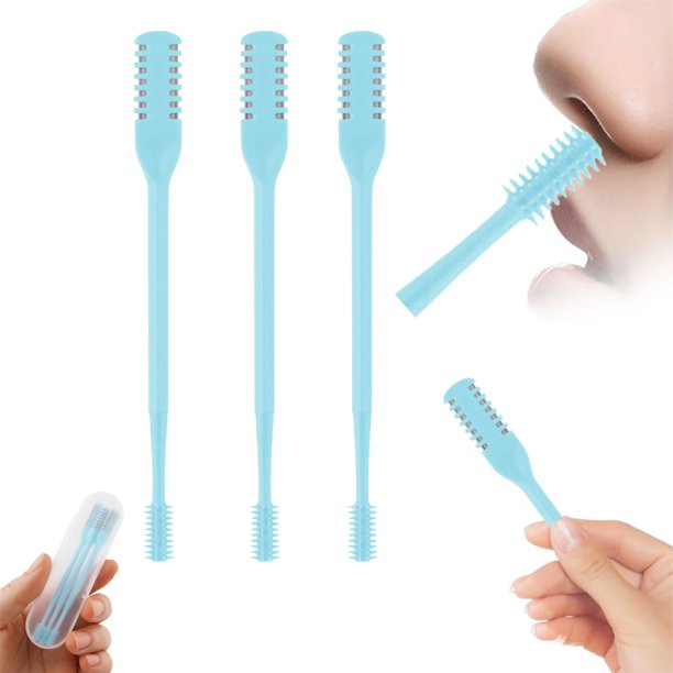 Set recortador de vello nasal AHHALFFY, 3 piezas, 2 en 1, para hombres y mujeres