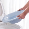 thumbnail image 4 of Bassin de Bain en Plastique Incurvé Bleu 1Pcs Pliable pour Patients Hémorroïdes Soins Post-Partum, 4 of 9