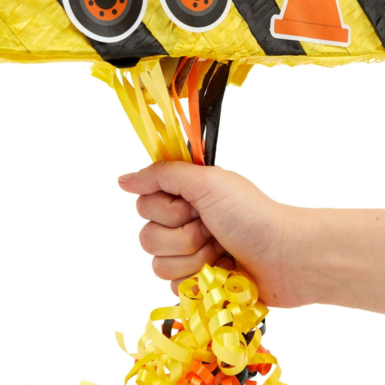 Construction Themed Number 2 Pull String Pinata for 2 Year