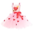 thumbnail image 3 of WOYY Little Girls Valentine's Day Dress Party Sleeveless Tutu Dress Outfits, Sizes 6-7, 3 of 5