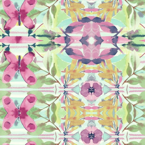 York Wallcoverings Synchronized Multicolor Removable Wallpaper