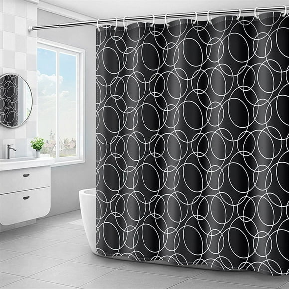 Shower Curtain Waterproof Fabric Shower Curtain Or Polyester Soft Cloth & Hotel Quality Machine Washable White Shower Curtain Liner For Bath Tub