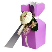 Panda Superstore 20 Piece Candy Favor European Style Wedding & Birthday Party Gift Box - Purple