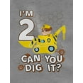 thumbnail image 2 of Tstars Boys Unisex 2nd Birthday Gift Birthday Gift for 2 Year Old Paw Patrol Rubble 2nd Birthday Tractor Birthday Shirts for Baby Boy Birthday Party B Day 3-4 Sleeve Baseball Jersey Toddler Shirt, 2 of 4