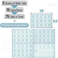 thumbnail image 2 of Mr. Pen- Bible Tabs, 75 Tabs, Light Dusty Blue, Blue Foil Lettering, Laminated Bible Tabs for Women and Men, Mr Pen Bible Tabs for Study Bible Index Tabs, Bible Book Tabs, Bible Labels Tabs, 2 of 6