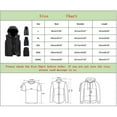 thumbnail image 3 of JTieacloth Men's Lightweight Jacket Men's Autumn&Winter Solid Color Sleeveless Zipper Hooded Vest Parkas Black, 3 of 4