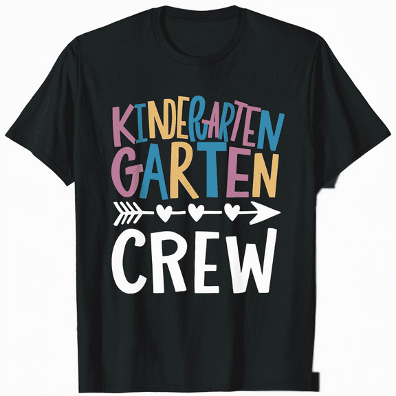 Kinder Crew Kindergarten Teacher First 1st Day of School T-Shirt