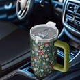 thumbnail image 6 of Dark Green Christmas Ornament Pattern Tumbler with Handle and Lid,40oz Double Wall Vacuum Insulated Tumbler,Cups Gift for Women and Men, 6 of 7