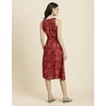 thumbnail image 3 of Moomaya Womens Printed Button Down Midi, Sleeveless Tie-Up Waist Casual Dress, 3 of 9