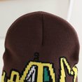 thumbnail image 6 of Ulanda Cute Embroidery Excavator Toddler Kids Beanie Caps Soft Warm Baby Knitted Winter Hat for Boys Girls Age 3-10 (Coffee, One Size), 6 of 6
