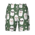 thumbnail image 4 of Lsque Mens Swim Trunks Alpaca Faces Pattern - Bathing Suit Compression Liner - Beach Swim Shorts Swimwear - (S-3XL) - Stretch Quick Dry -X-Large, 4 of 9