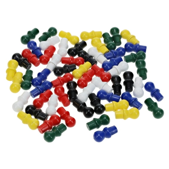 WE Games Replacement Wooden Pegs for Chinese Checkers Game - 1 inch