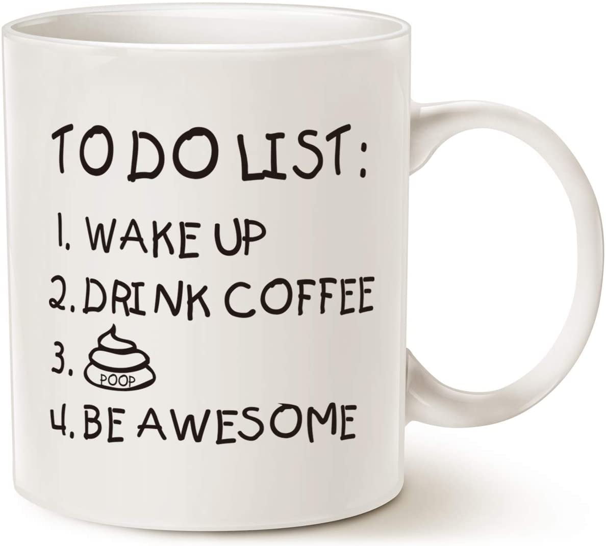 Fathers Day Funny Quote Coffee Mug for Husband, Friend Gifts, To Do