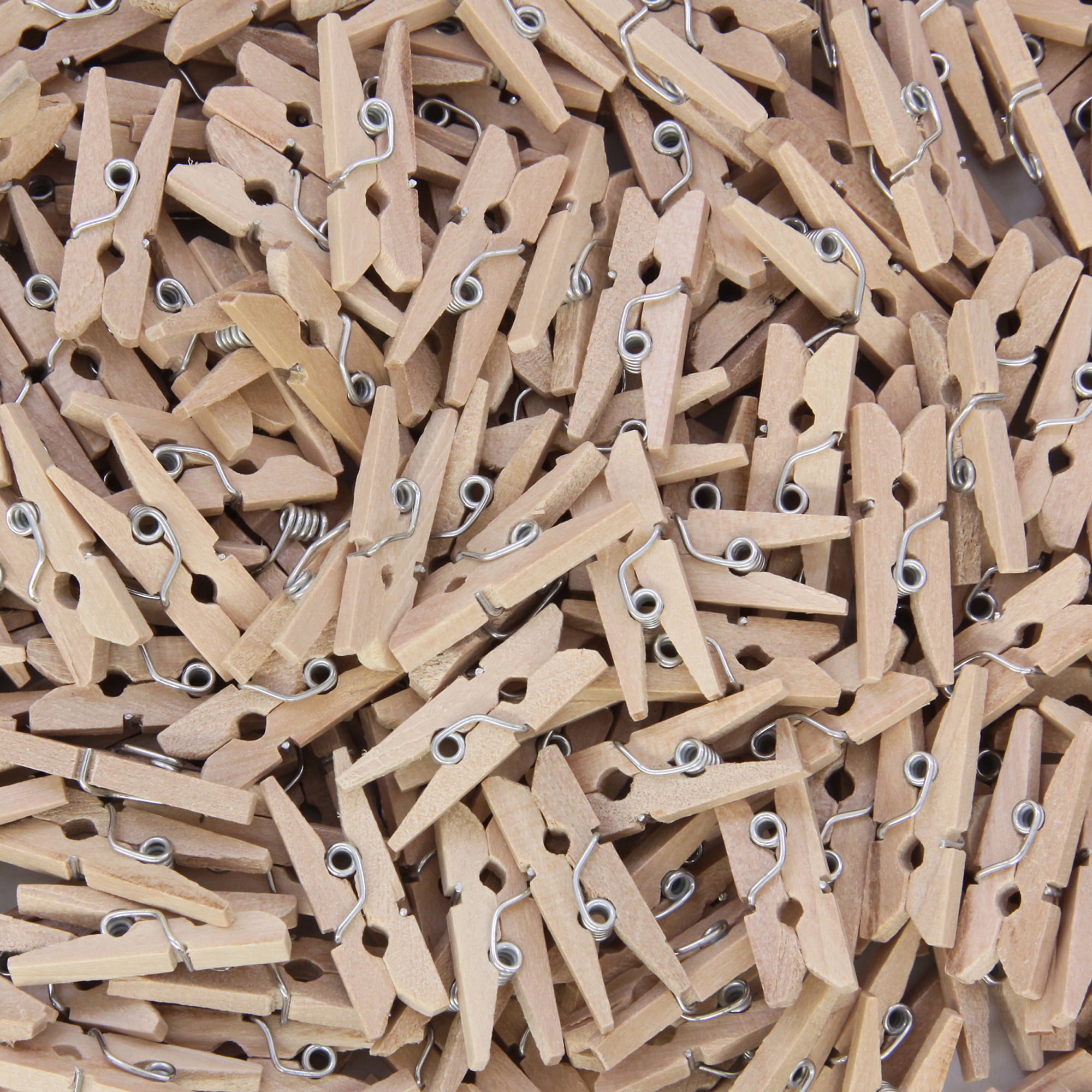 Natural LWR Crafts Wooden Large Clothes Pegs 3-5/16 8.4cm 30 Pieces Per Pack 