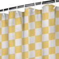 thumbnail image 3 of Yellow and White Checkerboard Pattern Shower Curtain 84"x72" ,Bathroom Decorative Shower Curtains Set with 12 Hooks,Modern Waterproof Washable Shower Curtain, 3 of 6