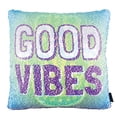 thumbnail image 1 of StyleLab Style Lab good Vibes Fashion Angels Magic Sequin Reveal Pillow, 1 of 5