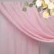 thumbnail image 4 of Telón de telón de fondo de tela para decorar arco de boda, 3 paneles de 28.7 x 20 pies, tela transparente para bodas, cenadores, ceremonias, fiestas, 4 of 4