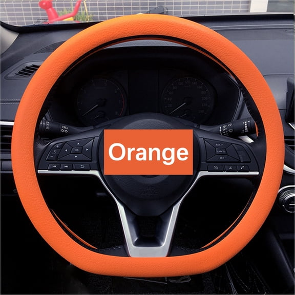 Silicone Car Steering Wheel Cover Non-slip Wear-resistant Silicone Car Steering Wheel Protective Cover Four Seasons Universal Steering Wheel Cover