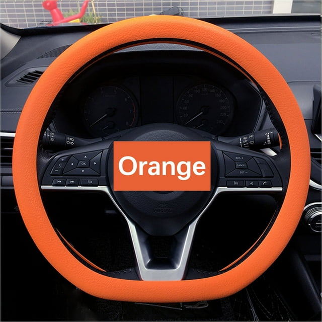 TIMIFIS Steering Wheel Cover Car Accessories Silicone Car Steering Wheel Cover Non-slip Wear-resistant Silicone Car Steering Wheel Protective Cover Four Seasons Universal Steering Wheel Cover