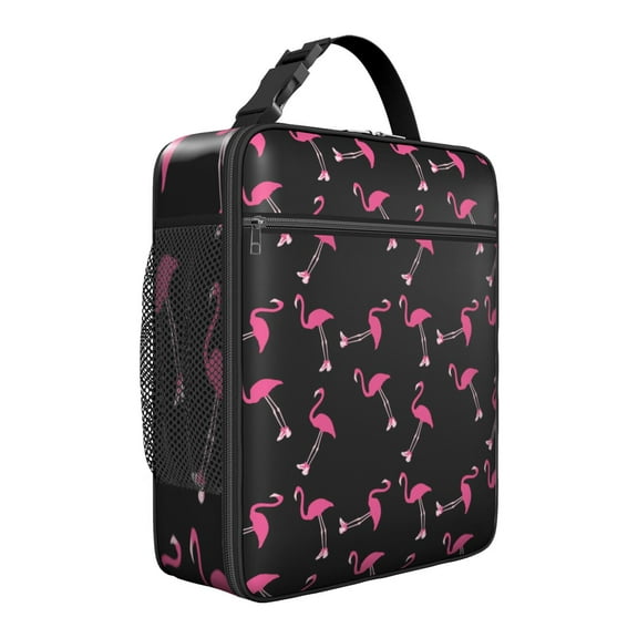 Flamingo Insulated Lunch Bag Box Teen Reusable Lunch Bag Fit Most Bento Boxes Cooler Tote Bag Office Hiking