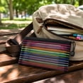 thumbnail image 7 of Yhmxh Zipper Mesh Pouch, Rainbow Stripe Storage Pencil Pouches, Transparent Nylon Mesh Pen Pencil Case, Multipurpose Pencil Pouch for Office Supplies, Stationery, Cosmetics Travel Accessories, 7 of 7
