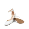 thumbnail image 3 of Zapatos de Tacón DREAM PAIRS para Mujer con Correa en el Tobillo y Tacón de 5 cm Blancos, 3 of 7
