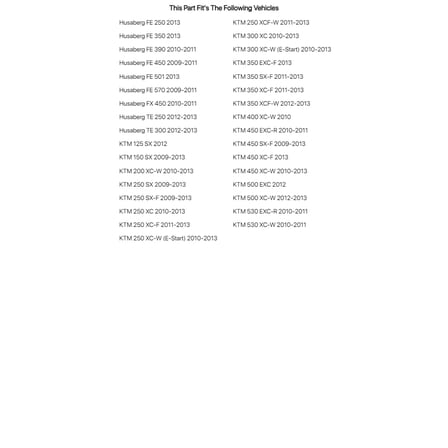 Tusk Front Brake Master Cylinder Rebuild Kit for KTM 500 XC-W 2012-2013