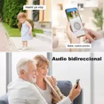thumbnail image 2 of Cámara De Seguridad Exterior Wifi Inalámbrica 1080p Con Alarma dytimeem Sp030 Blanco Cámara Visión 355° 2mp detección De Movimiento audio Bidireccional visión Nocturna A Todo Color ip66 Impermeable, 2 of 8