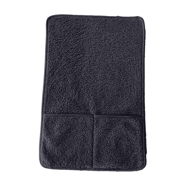 Sofa Armrest Cover with Storage Pocket, Lambskin Fabric Armrest Pad, Rainproof and Scratch Resistant Furniture Protector, for Living Room, Recliner, and Home Use