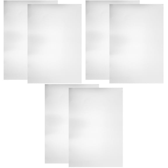 OUNONA 6 pcs Aluminum Sheet Metal Aluminum Plates Rectangle Aluminum Sheet Materials for Crafting(A4)