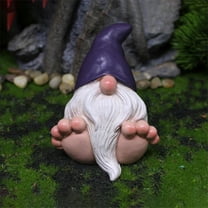 hengsof Resin Garden Gnome Statue Decor Indoor Outdoor Sculpture for Patio Yard Lawn Porch,Garden Gifts,Dwarf Ornament
