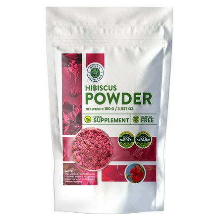 Henna Cosmetics Hibiscus Powder 100 Grams (3.52 oz.) Skin / Hair Supplement