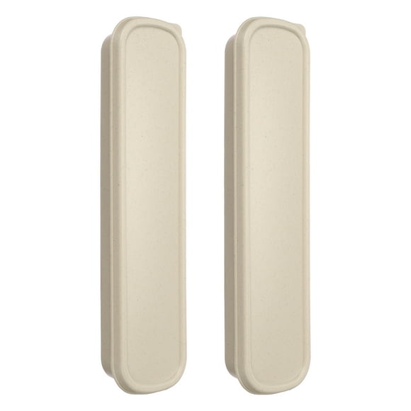 Uxcell 2 Pcs Portacubiertos de Viaje con Estuche, Caja de Cubiertos Portátil de 9.2"
