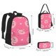 thumbnail image 2 of Easygdp Cartoon Pigs and Hearts Mochila para Niños y Niñas con Set de Caja de Almuerzo y Estuche para Lápices 3 en 1, Mochila Escolar Estampada para Adolescentes, 2 of 7