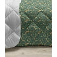 thumbnail image 3 of Abstract Down Alternative Comforter, Illustration of Hand Drawn Like Concentric Triangles with Curved Corners, Microfiber Quilt for All Season, 5 Sizes, Dark Sea Green, by Ambesonne, 3 of 3