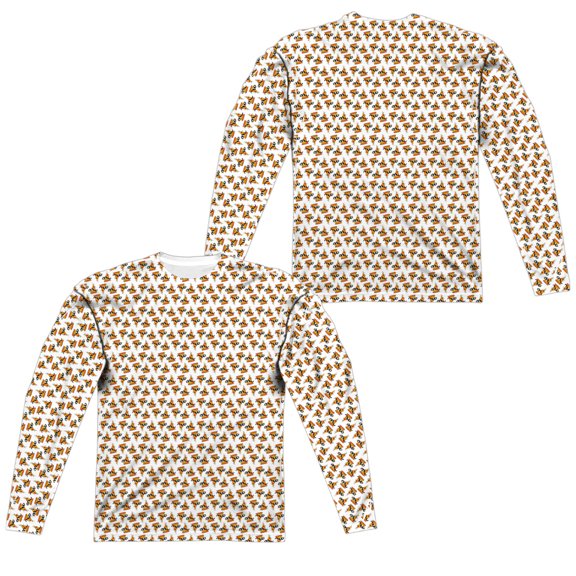 Uncle Grandpa - Pizzas (Front/Back Print) - Regular Fit Long Sleeve Shirt - X-Large