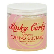 Kinky Curly Original Curling Custard Natural Hair Styling Gel, 8 Oz, 3 Pack