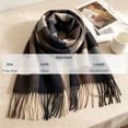 thumbnail image 3 of Atkumj Men's Scarf Trendy Warm Cozy Tassels Winter Scarf for Cold Weather, 3 of 5