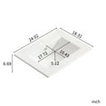 thumbnail image 6 of 30 Inch Ceramic Bathroom Vessel Sink with Overflow - Glossy White Vanity Top, Pre-Drilled Faucet Holes, Modern Oval Design for Bathroom Vanities, 6 of 8