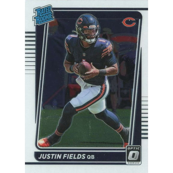NFL 2021 Donruss Optic Justin Fields #204 (Rated Rookie)