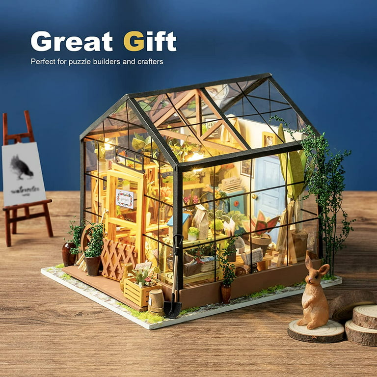 1Pcs Resin House Micro Miniature Arts And Crafts for Kids Ages 2-4 Girls