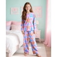 thumbnail image 2 of Girls Pajamas Pjs Set Kids Long Sleeve and Pants Jammies Casual Girls Sleepwear Lounge Clothes Big Kid Size 7-16, 2 of 2