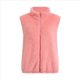 thumbnail image 3 of Chaleco de Felpa Cálido Sin Mangas con Cuello Alto para Mujer, con Cremallera, para Otoño e Invierno, con Bolsillos Rosa M, 3 of 7