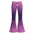 thumbnail image 4 of WhouRiu Girls Casual Flared Pants Fashion Graphic Rigid Waist Trousers With Pockets Kids Comfortable Cute Everyday Wear,15-16 Years, 4 of 4