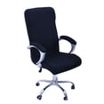 thumbnail image 1 of Rotating Armchair Slipcover Removable Stretch Computer Office Chair Cover Protector Size L (Black), 1 of 8