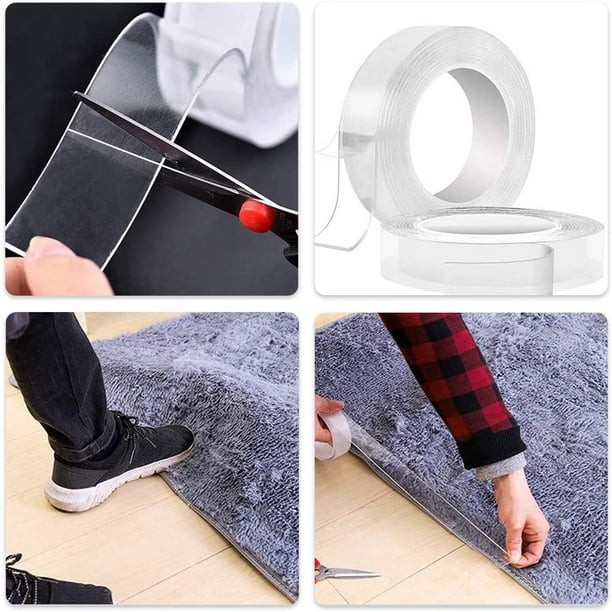 Nano Magic Double-Sided Tape Clear Washable Adhesive Invisible Gel Anti-Slip