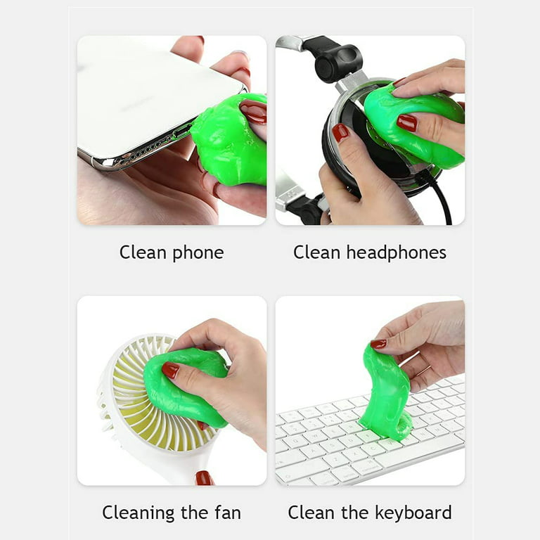 Car For Cleaning Car Gel Putty With Car Coaster Reusable Gel